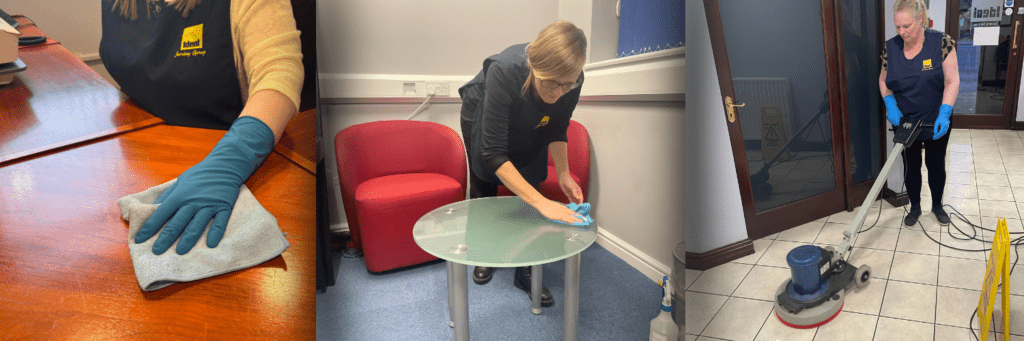 cleaners cleaning in just 3 hours